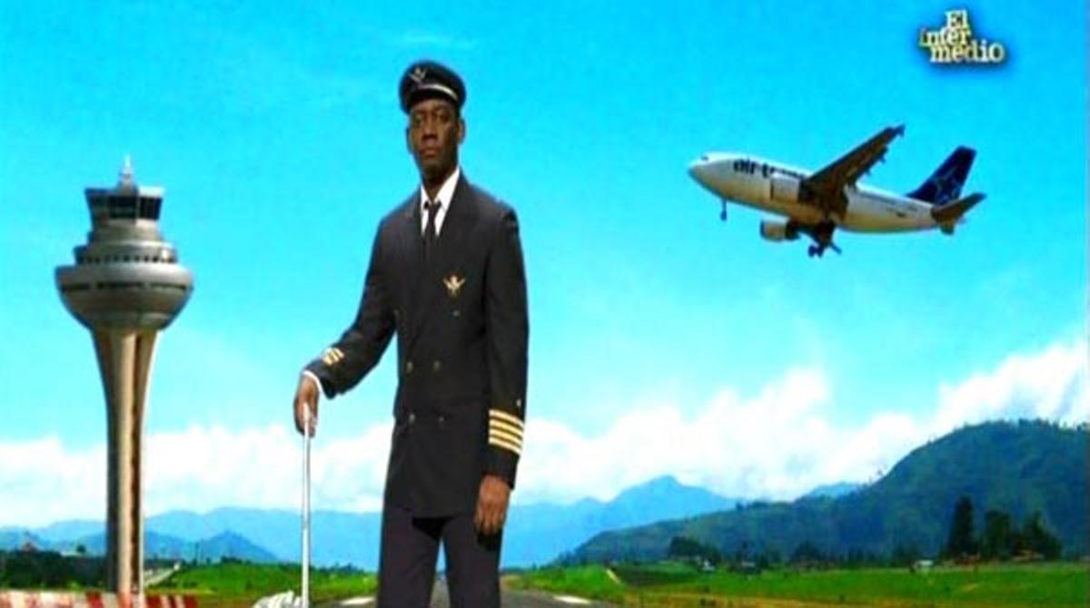 Disfressa de pilot sobre ciutadà negre (’El intermedio’).