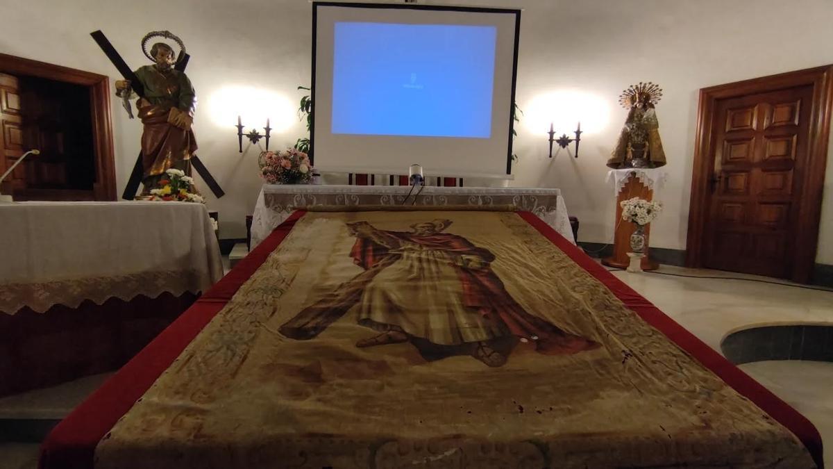 Una imagen del hallazgo en la iglesia de Miramar