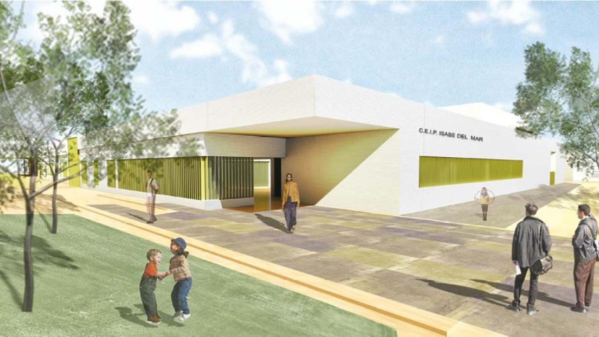 Imagen del proyecto de ampliación del colegio Isdabe del Mar de Estepona