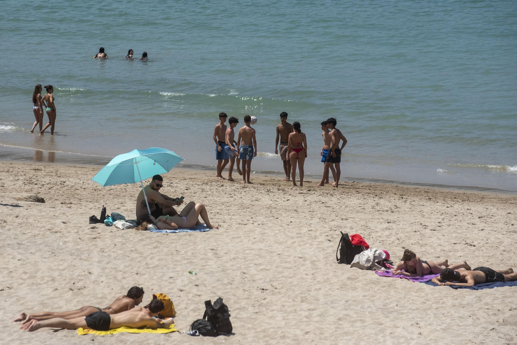 Día de playa en A Coruña