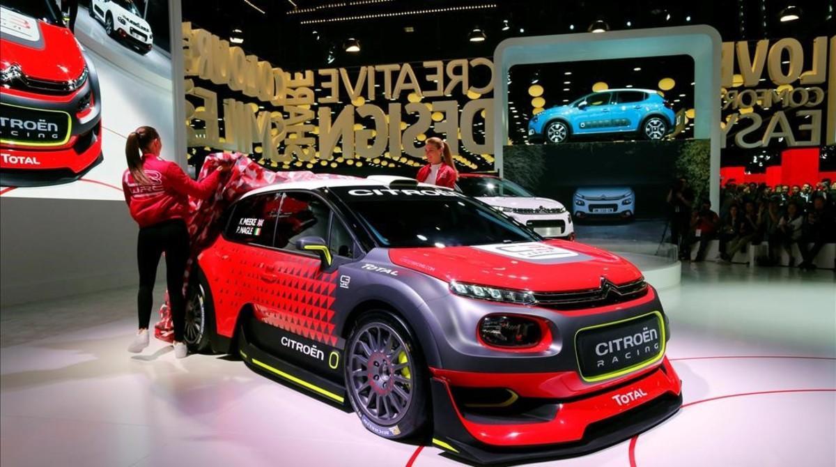 jcarmengol35717697 a citroen c3 wrc car is displayed on media day at the mondia160929191024