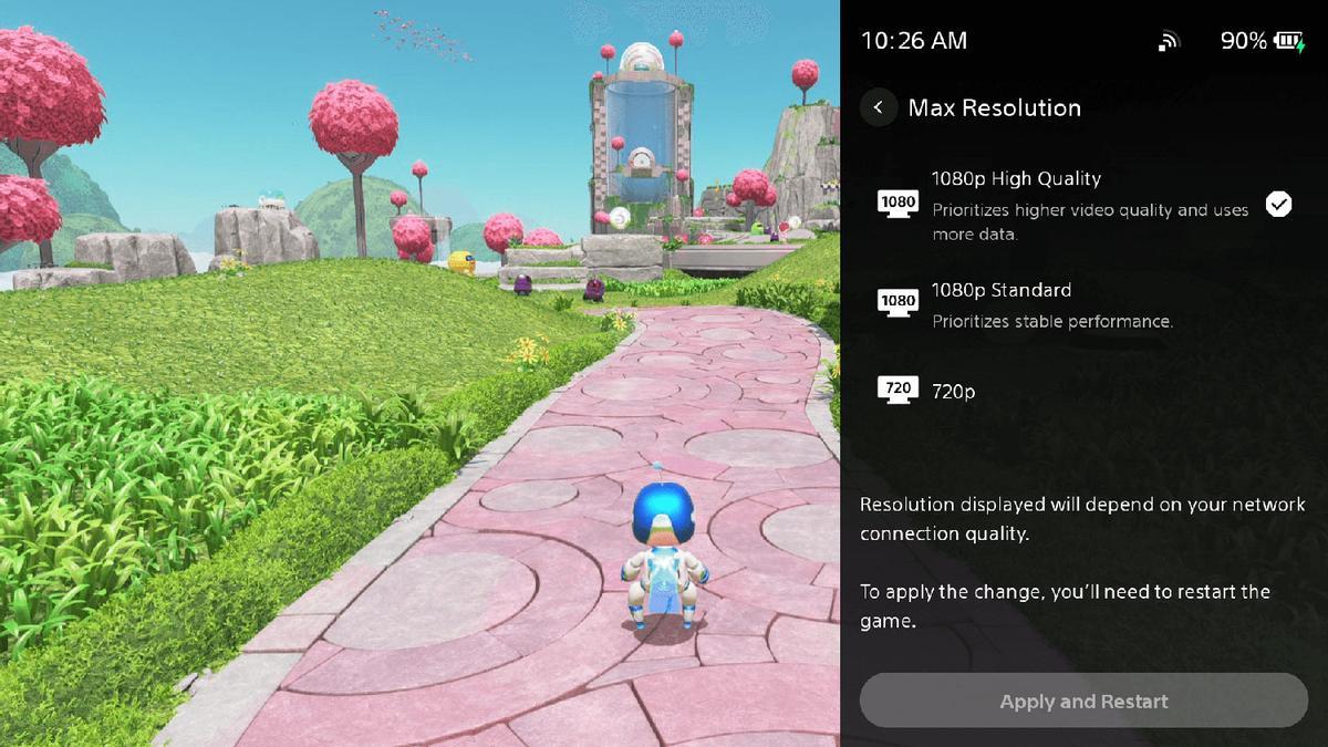 PlayStation Portal comienza a ofrecer transmisiones en alta calidad a 1080p.