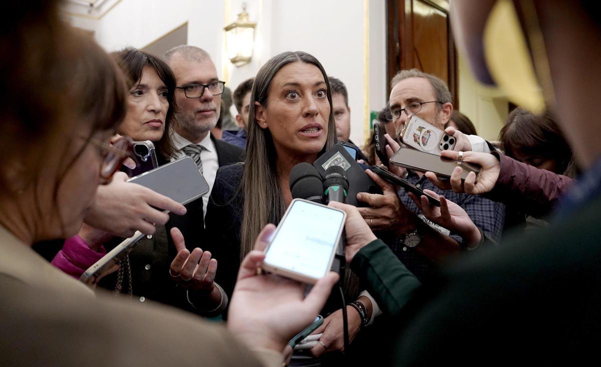 Miriam Nogueras, Junts, en el Congreso de los Diputados.