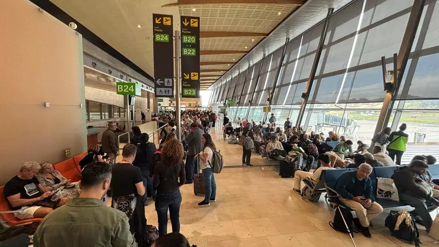 Bloqueada la pista de Tenerife Norte