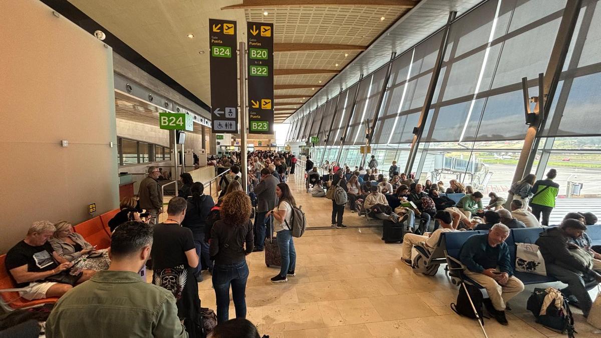 Bloqueada la pista de Tenerife Norte