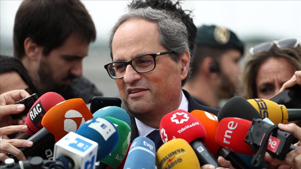 zentauroepp43436515 newly elected catalan regional leader quim torra speaks to r180521120526