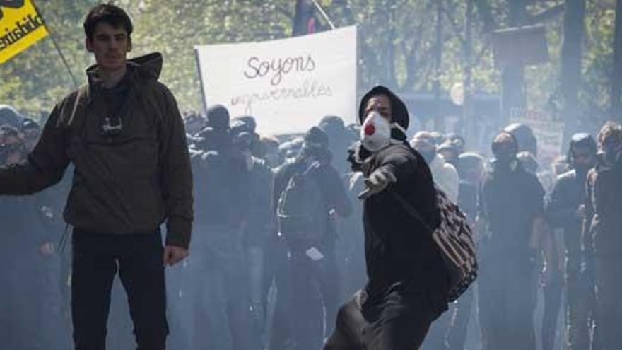 Protesta en París contra la reforma laboral