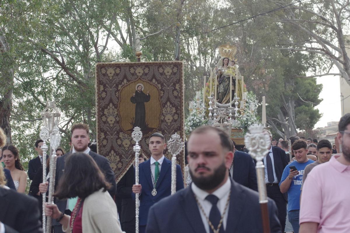 La Virgen de los Ángeles recorre las calles de Málaga
