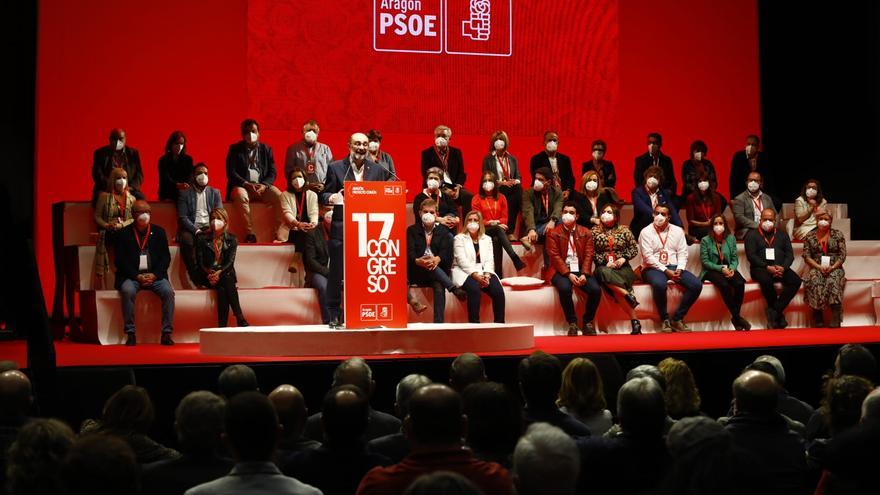 Clausura del 17º Congreso del PSOE en Aragón