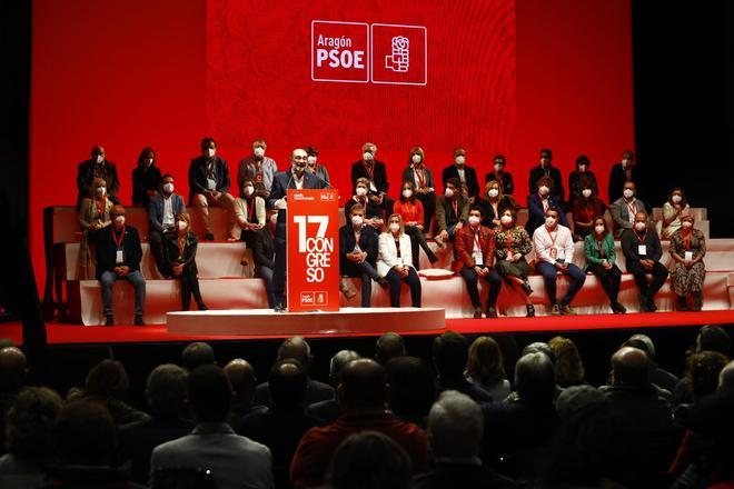 Clausura del 17º Congreso del PSOE en Aragón