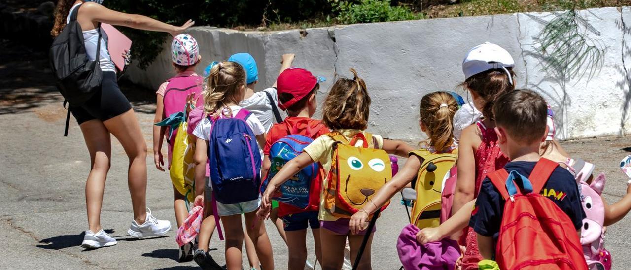 Un grupo de menores en una actividad de ocio celebrada el verano pasado.