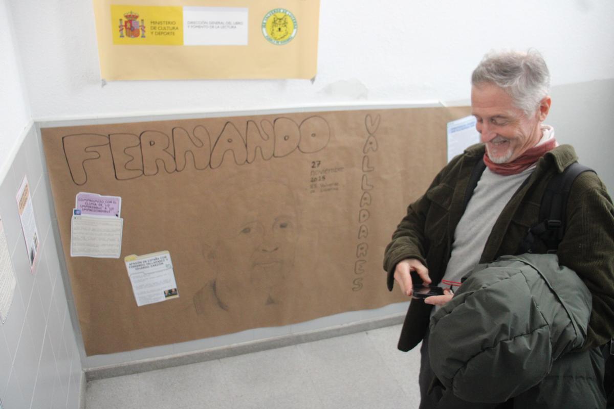 Fernando Valladares en el IES Valverde de Lucerna de Puebla de Sanabria