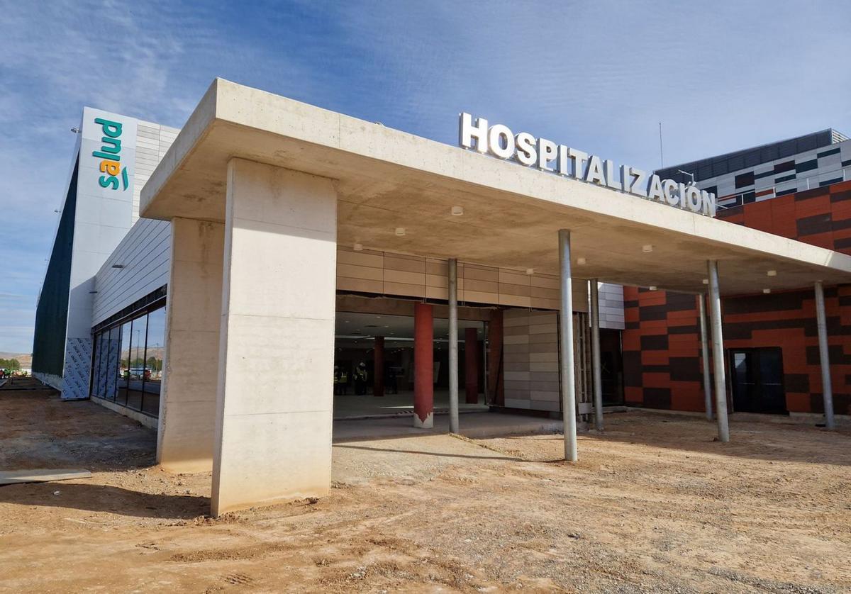 Trabajos en el hospital de Teruel durante el pasado año. | EL PERIÓDICO