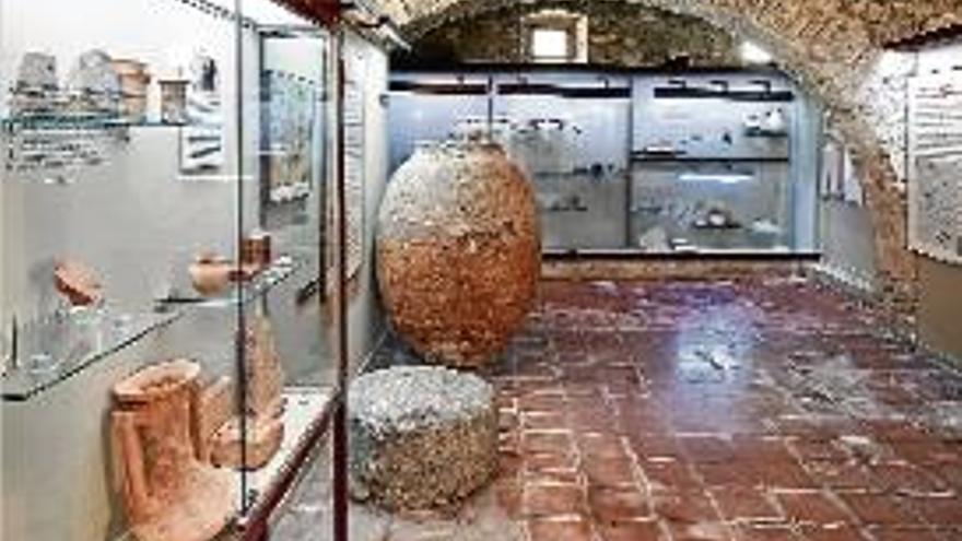 La sala d&#039;història del Museu Arqueològic, abans de ser desmuntada.