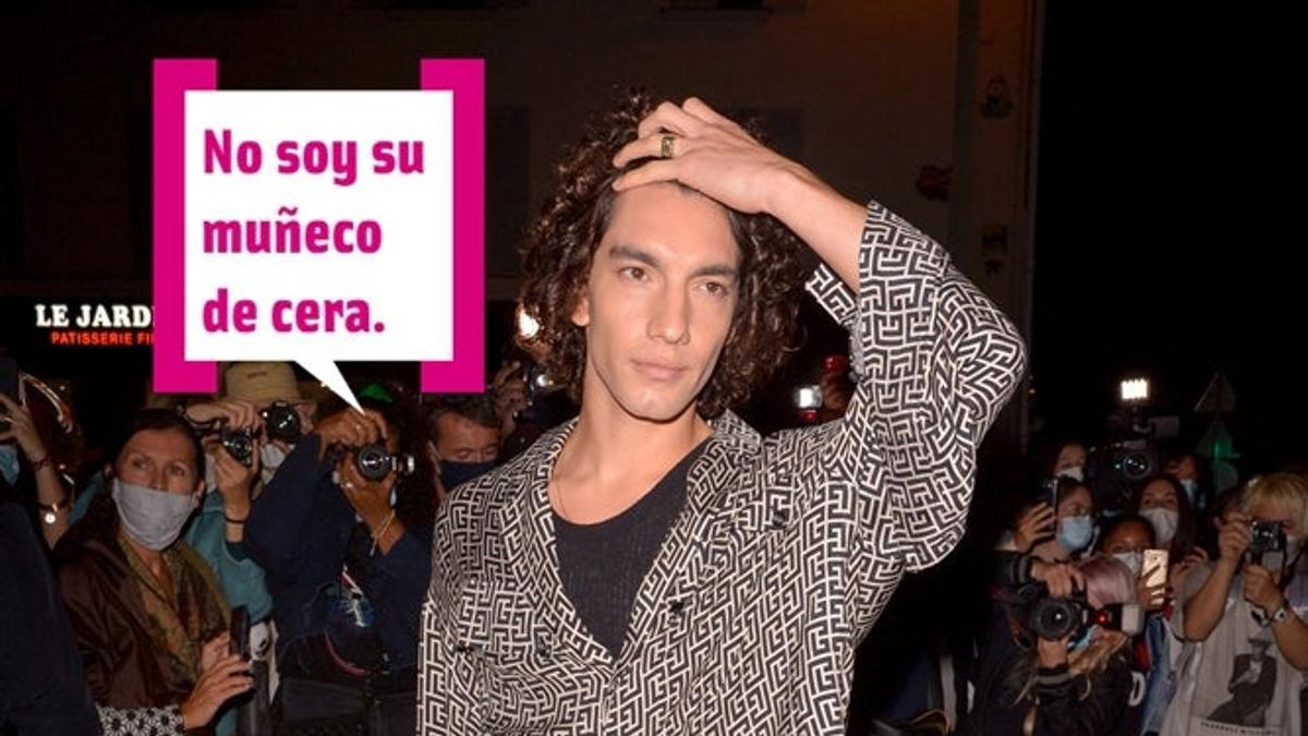 Jorge López en el desfile de Balmain