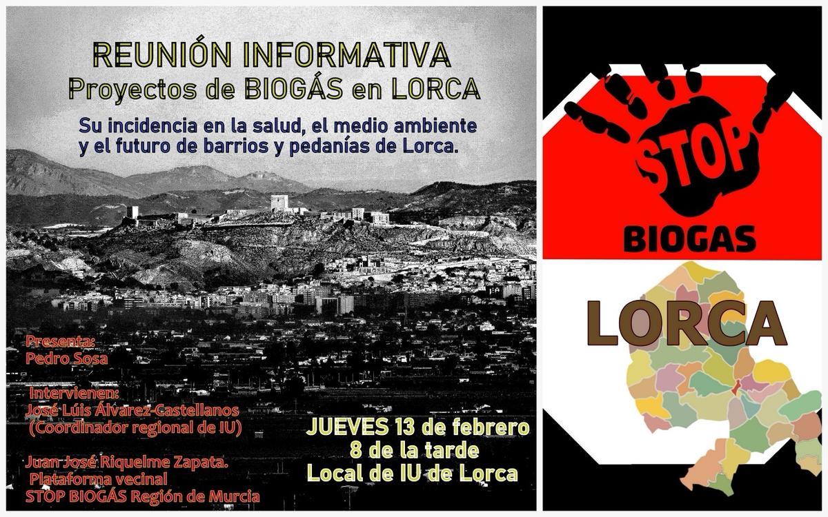 Cartel anunciador de la reunión.