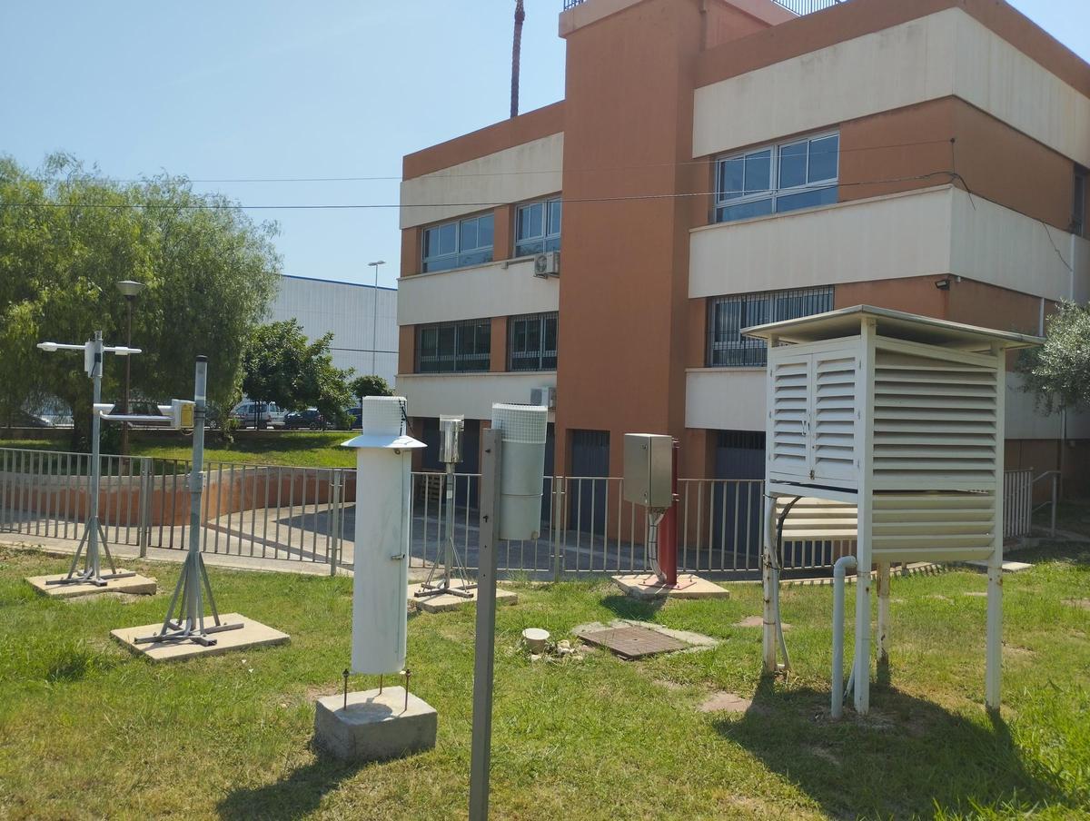 Jardín del observatorio meteorológico provincial de Aemet en Almassora-Castelló.