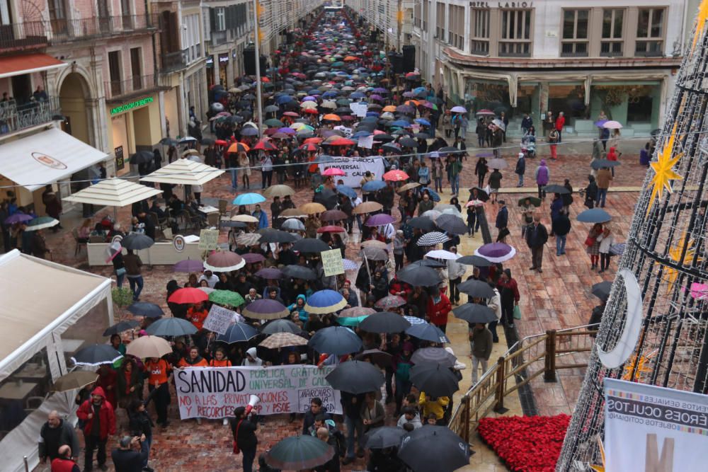 Marcha por la sanidad pública en Málaga