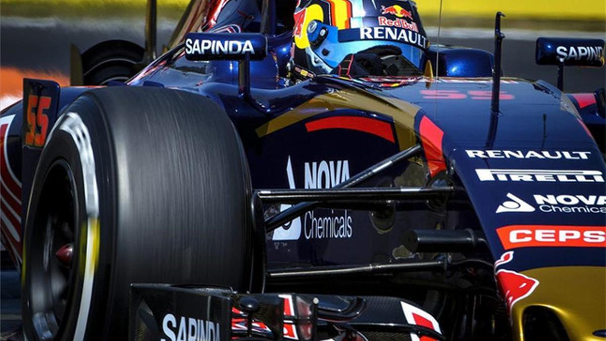 Carlos Sainz, rodando en Hungaroring