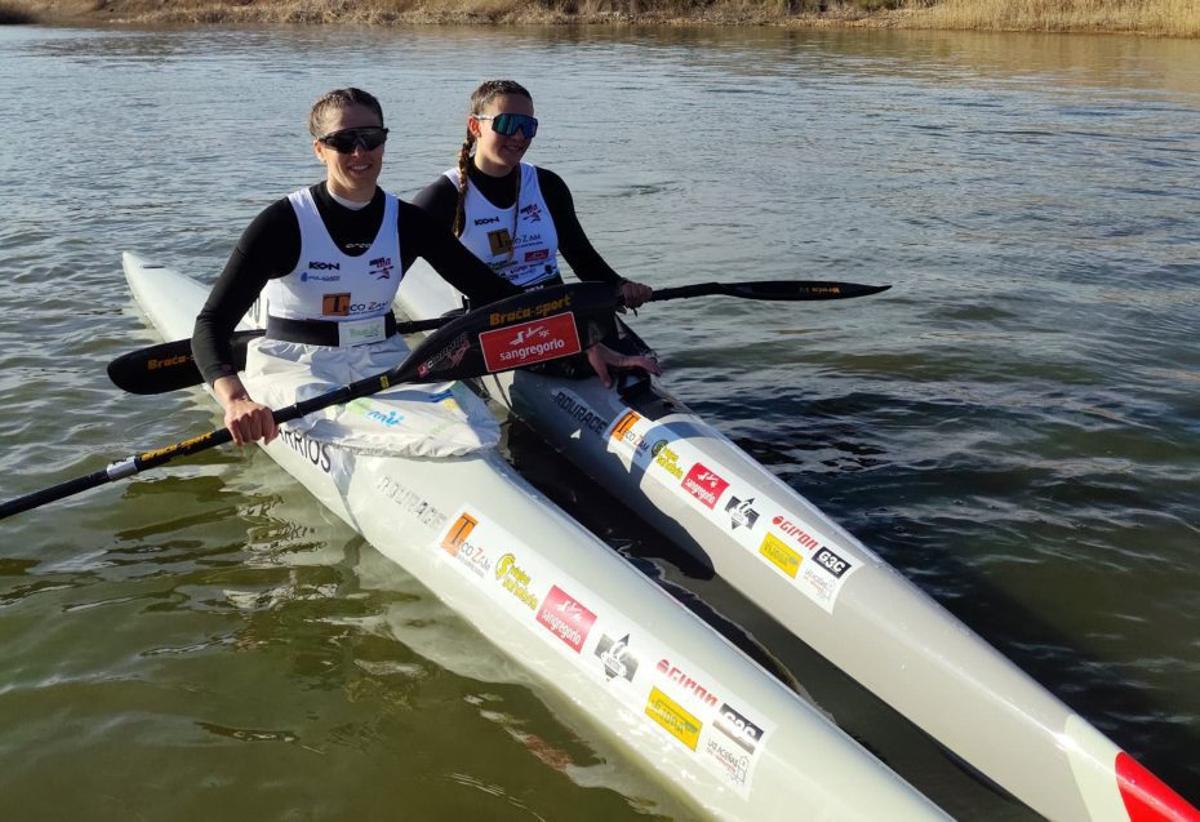 Eva Barrios y Marina Giralda, del Durius Kayak, fueron plata y oro.