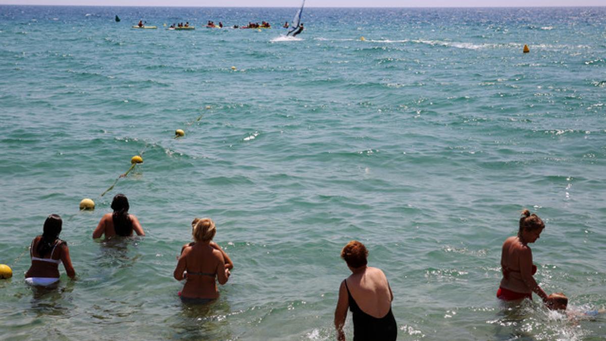 Estado de la playa de Badalona