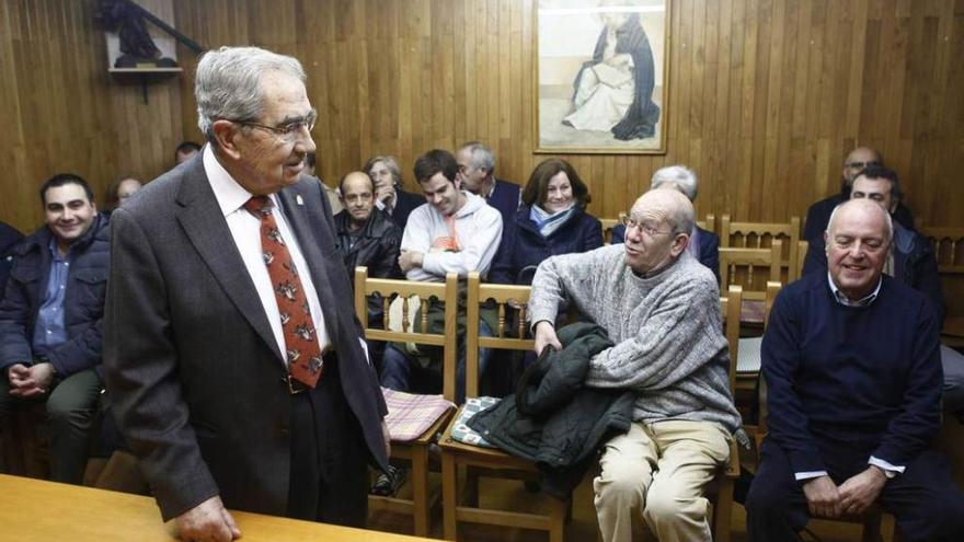 Esteban Greciet, antes de la conferencia.