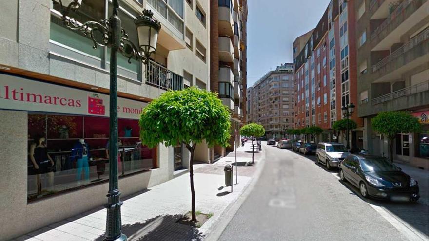 La calle Pintor Laxeiro donde ocurrió uno de los atropellos. // GM