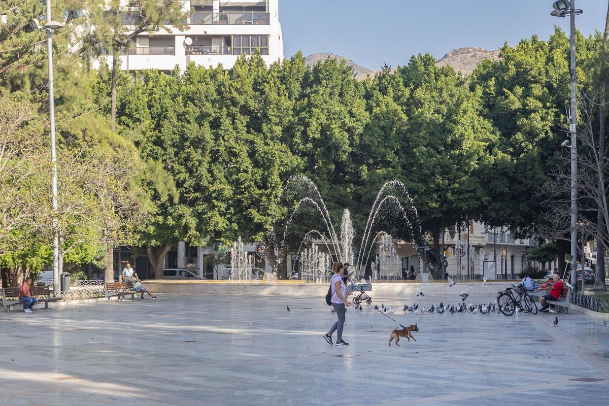 Una imagen de la Glorieta Gabriel Miró.