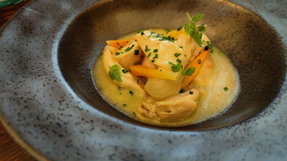 El conejo en escabeche con verduras de Vii.