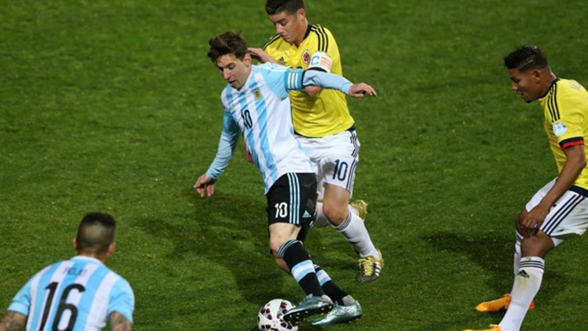 Messi y James Rodríguez volverán a enfrentarse