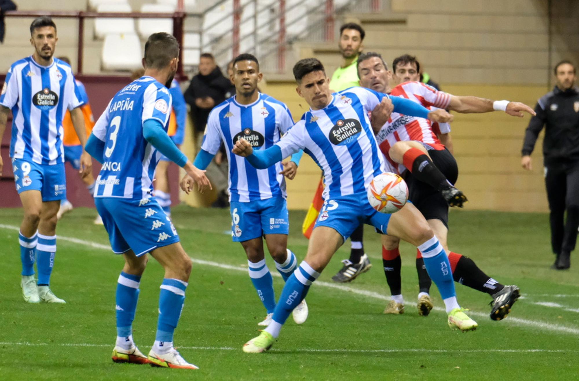 El Dépor le gana 0-1 a la UD Logroñés