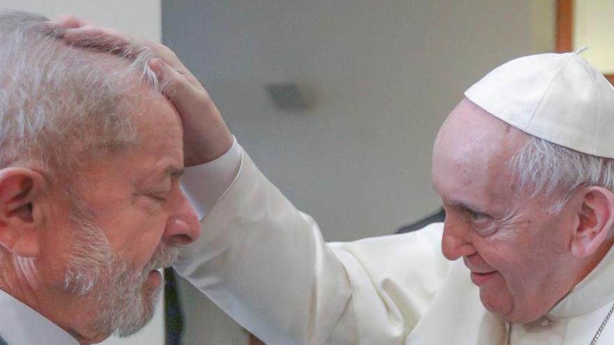 Lula y el Papa Francisco.