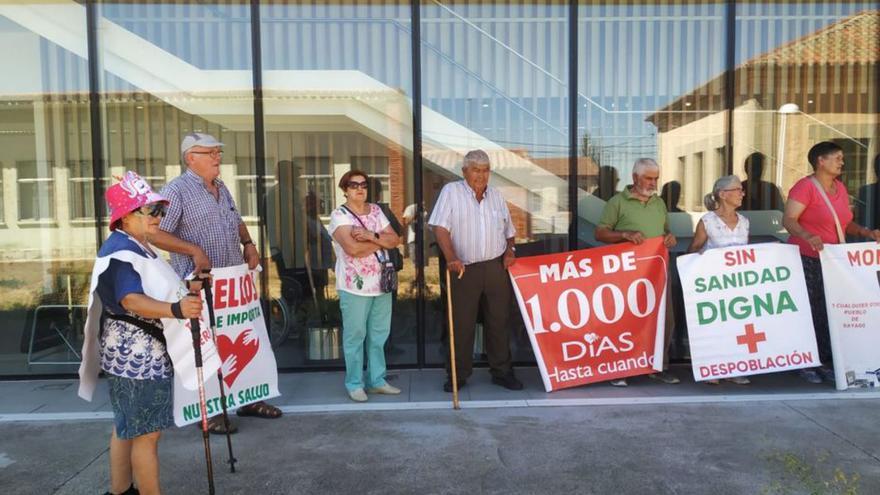 Concentración del pasado sábado en defensa de la sanidad .