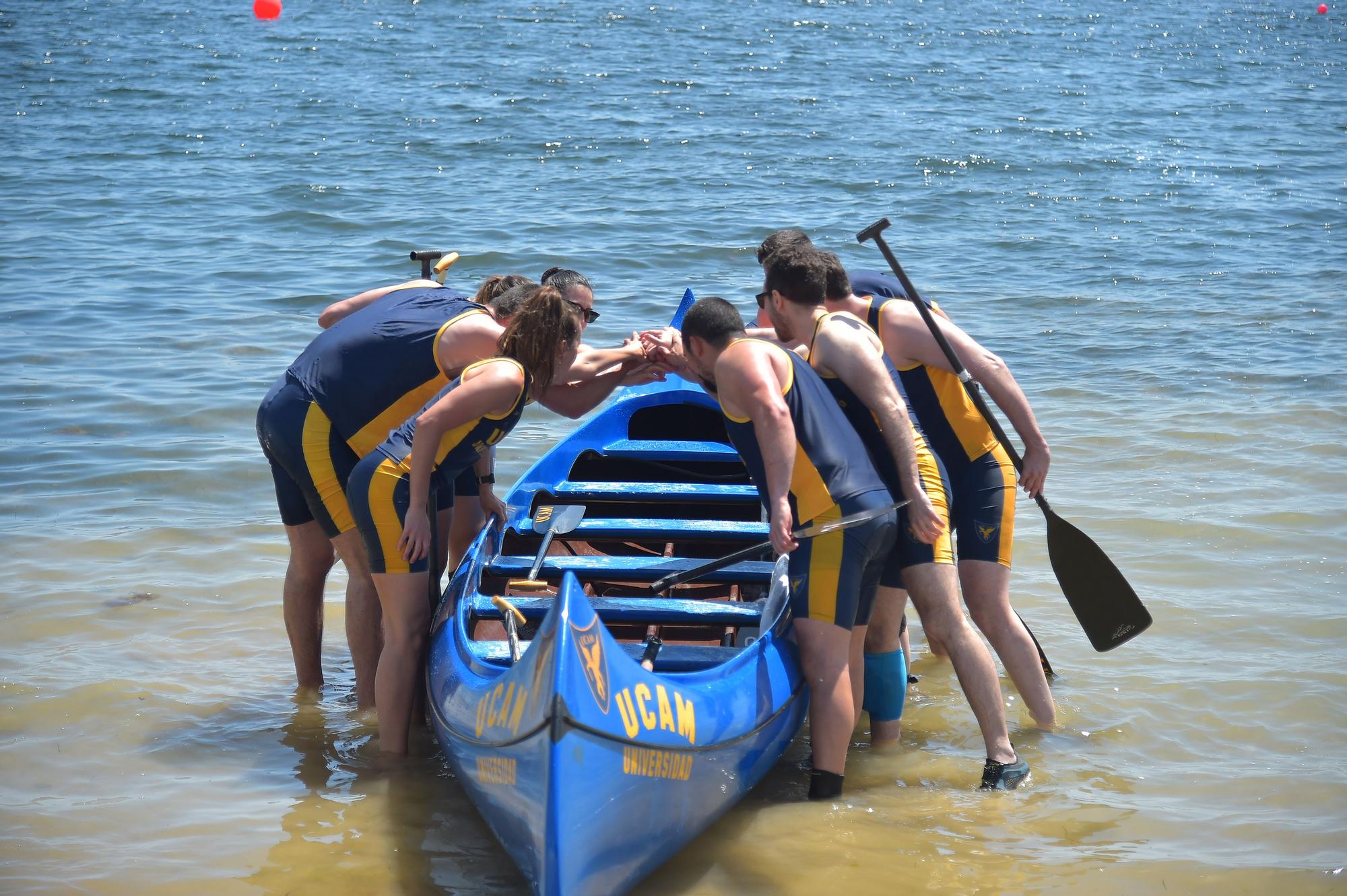 Así ha sido el campeonato de piragüismo Interuniversidad Playa Barnuevo en San Pedro