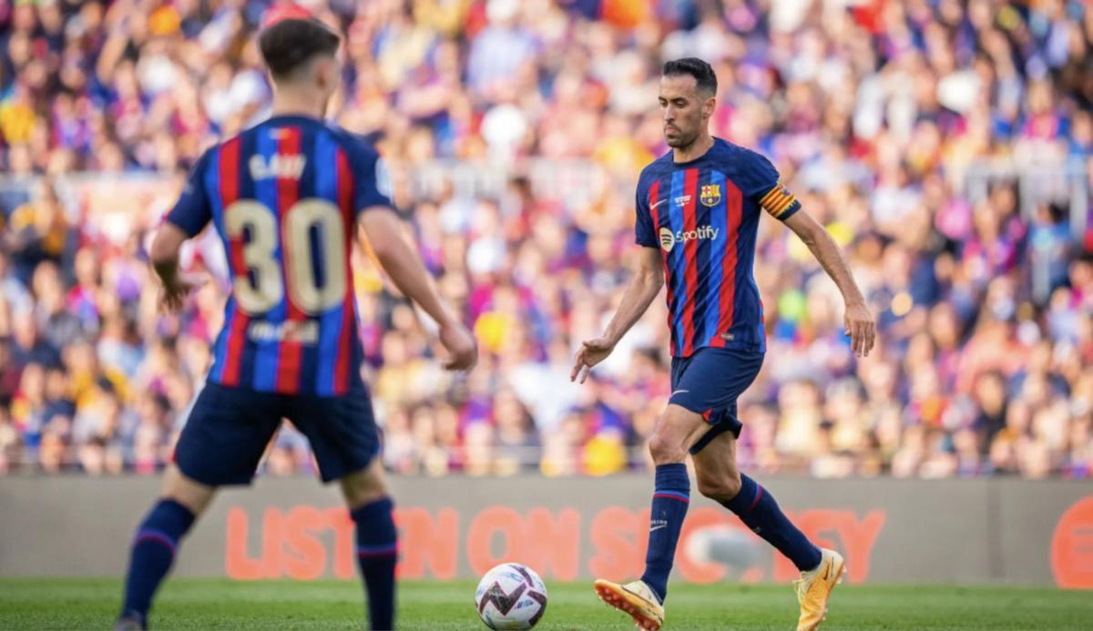 Busquets, en su último partido con el Barça ante el Mallorca, que fue también del viejo Camp Nou. Busquets, en su último partido con el Barça ante el Mallorca, que fue también del viejo Camp Nou.