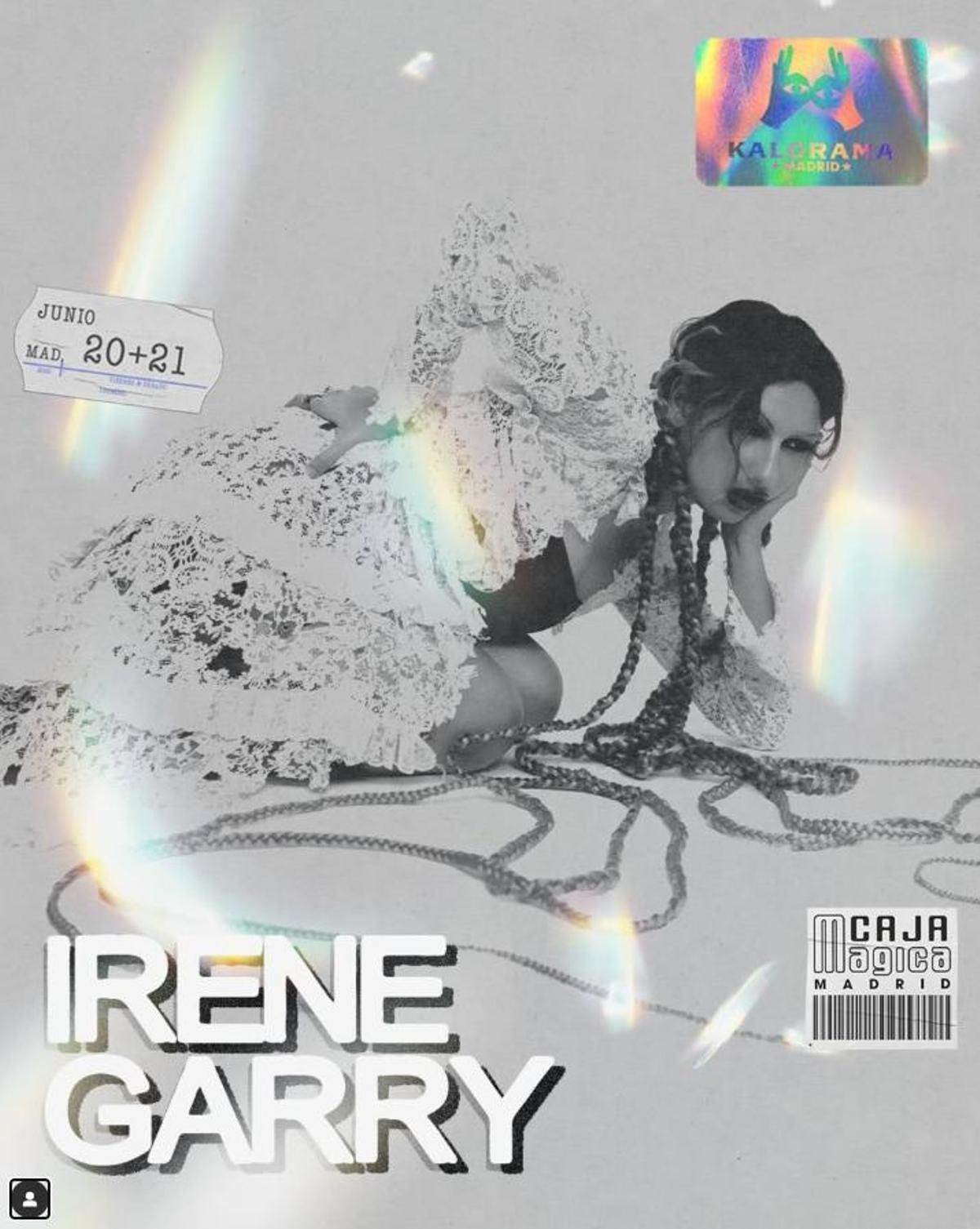 Irene Garry en el cartel del festival Kalorama