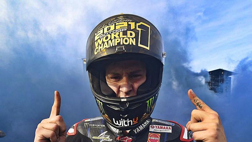 Quartararo celebra la conquista del Mundial. |  // AFP7