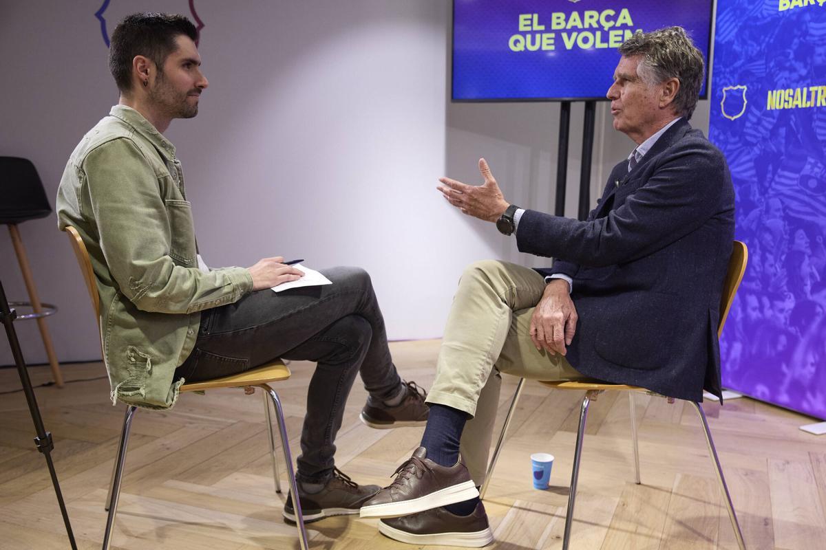 Jaume Guardiola, durante la entrevista con SPORT