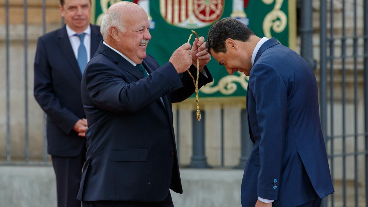 Moreno toma posesión de nuevo como presidente de la Junta de Andalucía