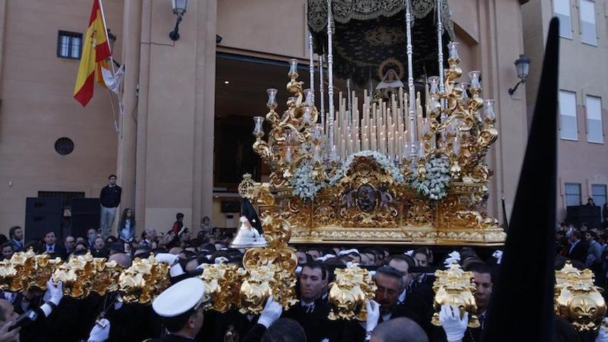El trono de la Soledad de Mena formaría parte de la lista de piezas que la Agrupación quiere llevar a la exposición de Madrid.