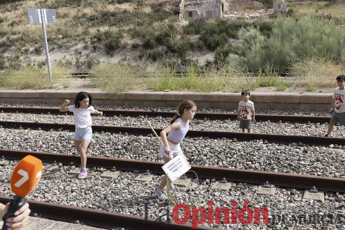 Así ha sido la marcha convocada por la Asociación Plaza Nueva en defensa de la Estación de tren de Calasparra