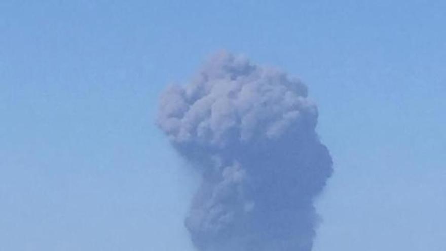 La erupción del volcán Estrómboli