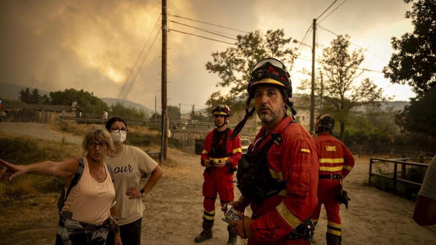Así han sido los primeros regresos tras el incendio de Las Peñas de Riglos.
