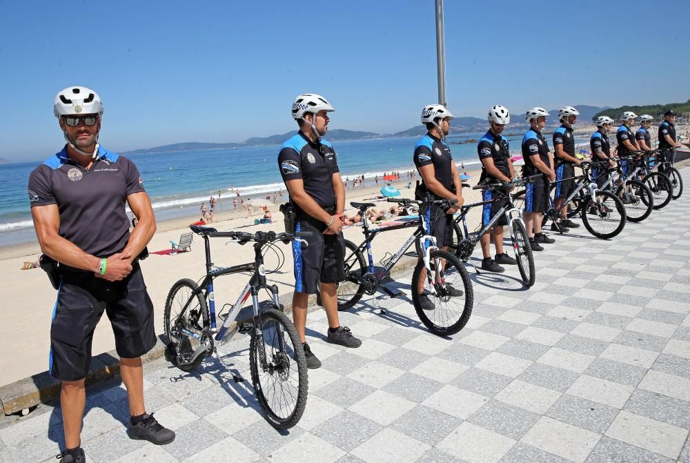 Máxima seguridad en las playas de Vigo