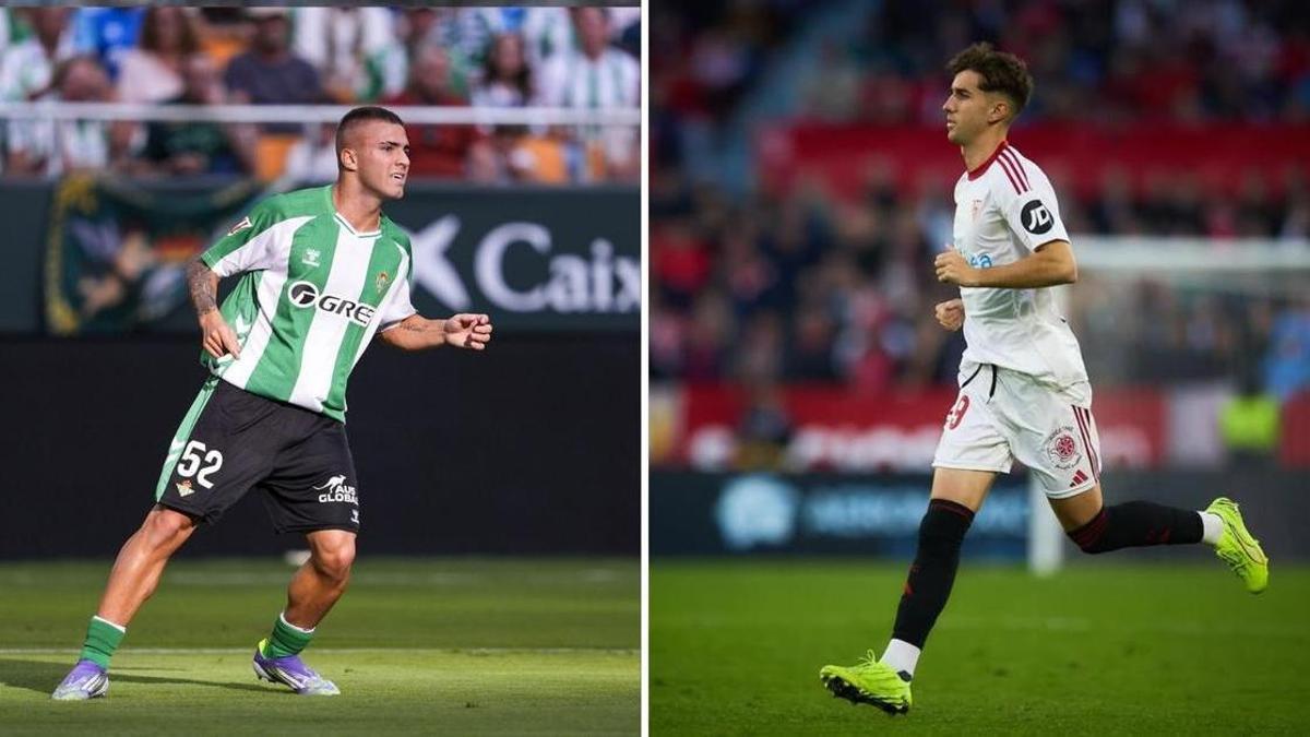 Pablo García y Miguel Sierra, jugadores de Betis Deportivo y Sevilla Atlético