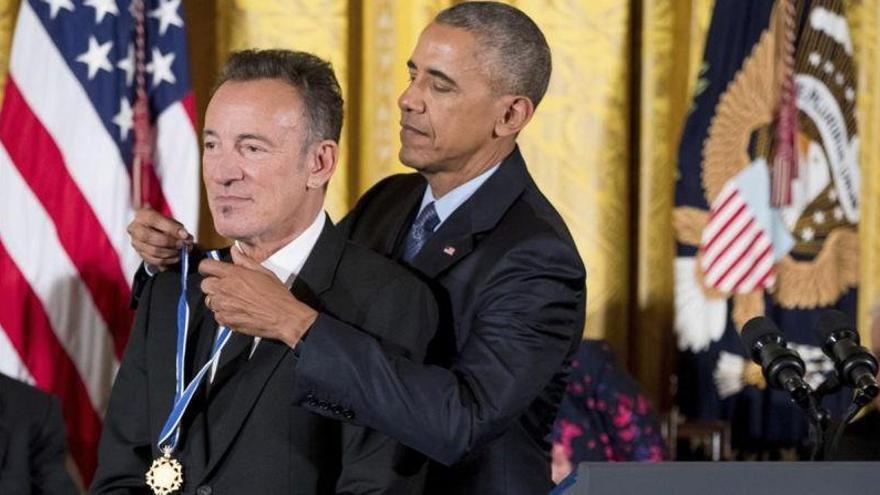 Springsteen actuó para Obama y los trabajadores de la Casa Blanca