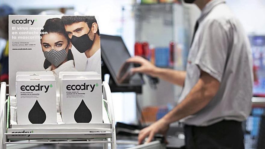 Las mascarillas Ecodry en Spar Gran Canaria. | | LP/DLP