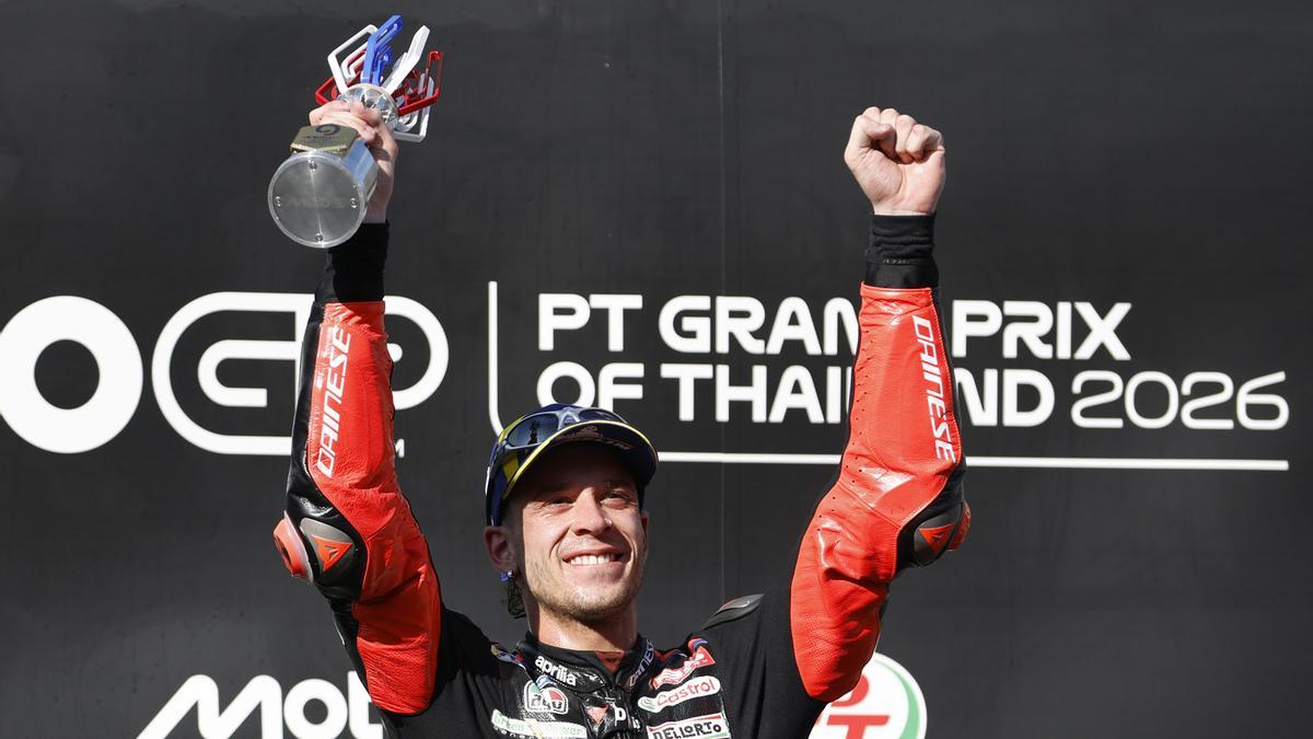 El italiano Marco Bezzecchi (Aprilia) ha repetido, hoy, en Brasil, su victoria de Tailandia.