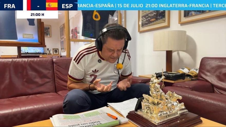 La arenga de Tomás Roncero para motivar a España contra Francia