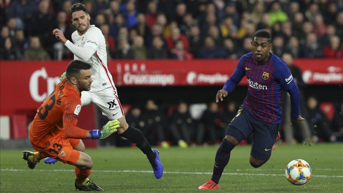 El Barça jugó un partido malo en el Sánchez Pizjuán